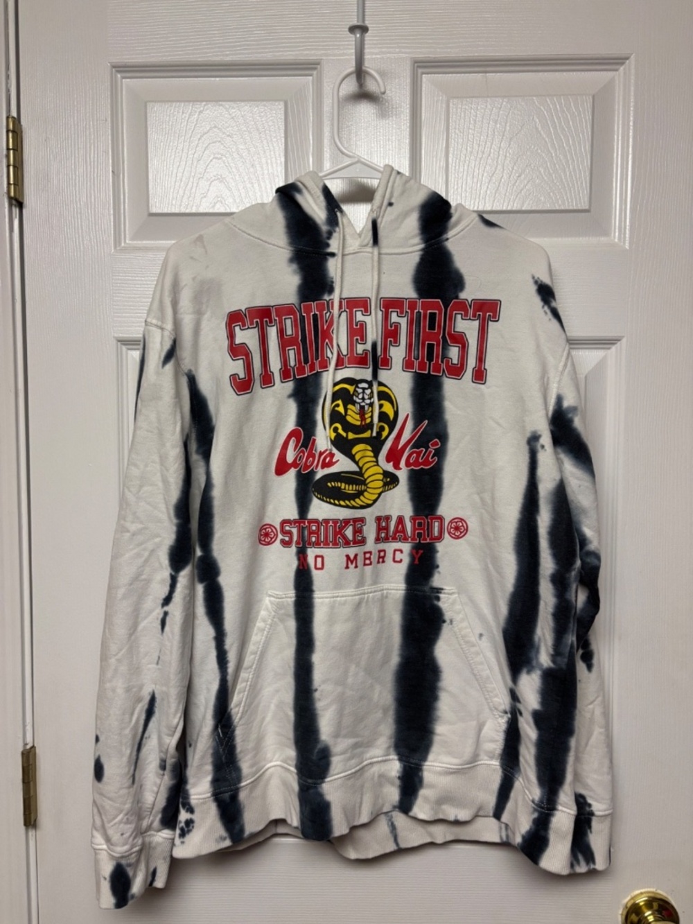 Cobra Kai White and Black Hoodie Size: M